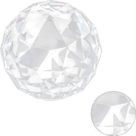 Sfera prismatica in cristallo trasparente, 1 pezzo, accessorio per arredamento di hotel e casa, 60 mm (1/5)