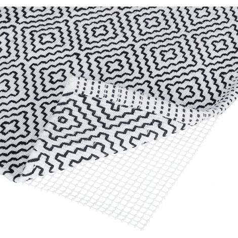 2 Bases Antideslizantes Alfombras, Mallas, Rejillas, Redes, Recibidor, Baño, Salón, PVC, 100 x 120 cm, Crema