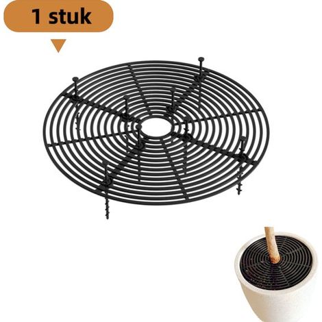 pièce - Protection pour pots de fleurs - Empêche les chats de griffer le sol - Empêche les enfants de griffer et de jouer dans le sol - Tapis isolant - Découpable - Zwart - Taille moyenne (convient au (1/5)