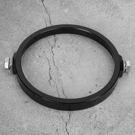 Support de phare rond universel en alliage d'aluminium 5,75 pouces pour conversion de moto, noir (1/5)