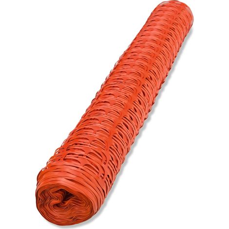 Schutznetz Bauzaun Absicherungszaun Warnnetz Wildzaun Waldzaun Orange 30m x 1m (1/4)