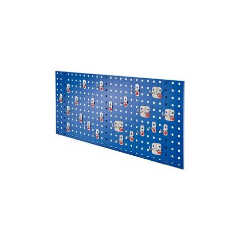 Kappes ®RasterPlan by ABAX Einsteigerset 8 1x Lochplatte 1000x450mm 1x Werkzeughaltersortiment 25-teilig Enzianblau RAL 5010 (1/3)