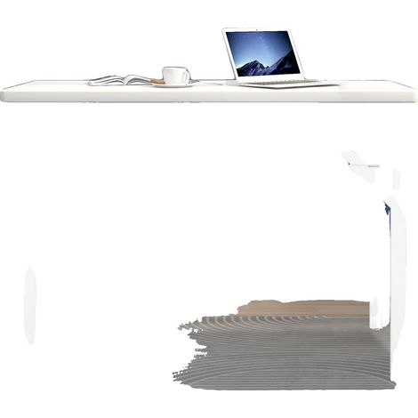 Pieds de table, design en Y, construction en fer durable, BLANC (1/2)