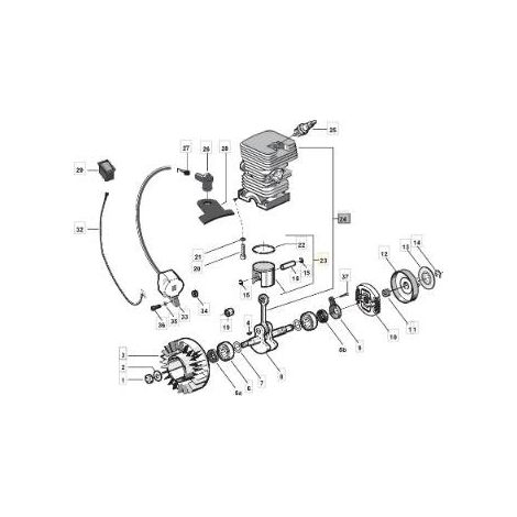 PISTONE D 39 (15,18,22) ORIGINALE STIGA - 8541360/1
