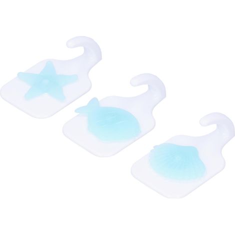 3 Crochets Muraux Adhésifs Forme Animaux Marins pour Salle de Bain Cuisine (Lot de 3) (1/5)