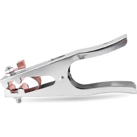 Pince de masse, pince soudure, 1 Pince de terre de soudage, Fait de fer + laiton, solide et durable, matériel de soudage professionnel, pour la plupart des machines à souder (500A) (1/5)