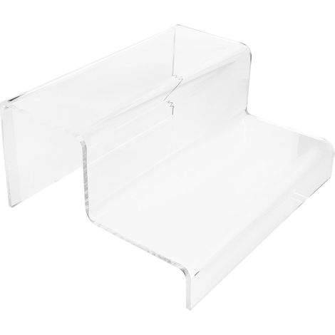 Présentoir Escalier en Acrylique Transparent à 2 Niveaux (1/5)