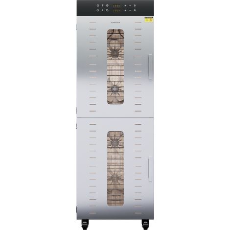 Klarstein Deshidratador Master Jerky 500 con 3.000 W dos cámaras de deshidratación Rango de temperatura 30 - 90 °C