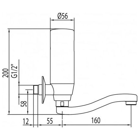 Robinet électronique de lavabo une seule eau - TRES 09217101 (1/3)
