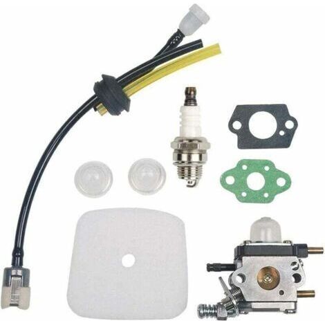 C1U-K54A Kit de carburateur avec filtre à air et bougie d'allumage - Pour Mantis 7222 7222E 7222M 7225 7230 7234 7240 7920 7924 Motoculteur/cultivateur 2 temps (1/4)