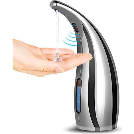 Automatic Soap Dispenser, Hand Soap Dispenser Pump, Touchless Dish Soap Dispenser Set (300ML Plastic, Not Metal) (1/4)