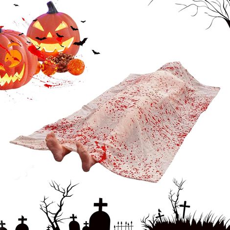 Cadavre Factice Halloween Décorations Festives Effrayantes Intérieur Décorations Halloween Macabres Pour Propriétaires Locataires Appartement Bureau Jardin Cour Terrasse Salon Chambre (1/5)