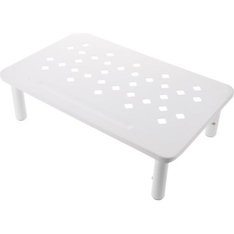 Adjustable Stand for Automatic Bowl White, Raised Stand Non-Slip 3 Heights for Cats and Small Dogs, Ergonomic Food Station Indoor and Travel (1/5)