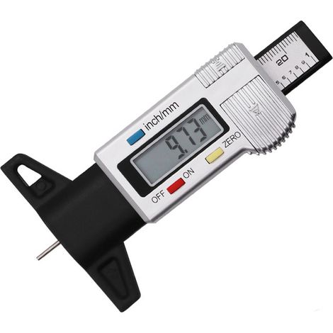 Pied à coulisse à vernier numérique en acier inoxydable, 200mm/8pouces, résolution 0,1mm/0,004", Métrique, impérial (1/5)