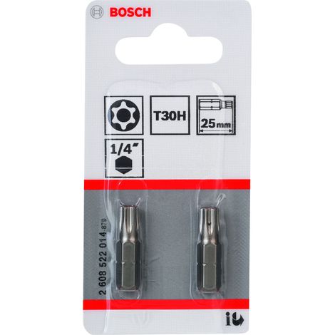 Punta atornillar T30H Security Torx® extra dura T30H 25  BOSCH 2608522014 (1/2)