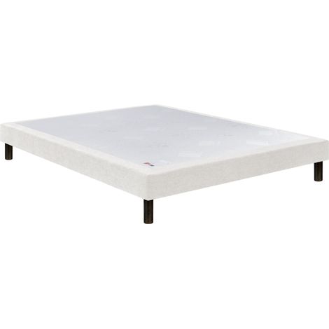 Sommier Nature confort ferme 15 cm - Epeda chenillé lin 80x200