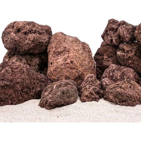 Aquarium Natursteine Lavastein rot 1 Stück Größe XL 4,0-6,0 kg Nr.42