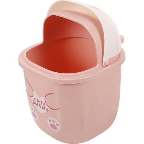 en plastique transparent en forme de lapin avec couvercle (1/5)