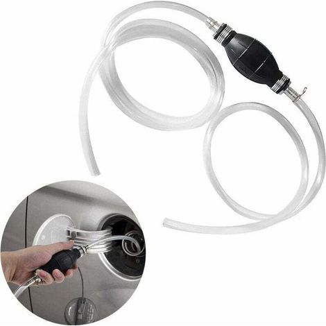 Pompe de transfert Portable Pompe de Transfert de Carburant Manuel - Pompe Manuelle Transfert Carburant Voiture portative de Tuyau d'Aspiration Siphon de pompe à Eau/essence avec pompe de transf (1/4)