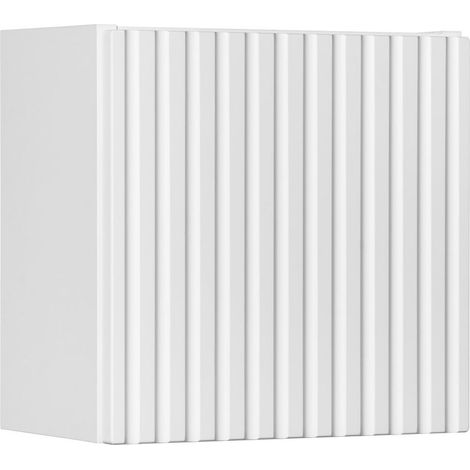 Meuble haut de salle de bain suspendue NOVA blanc 30 x 30 cm (1/5)