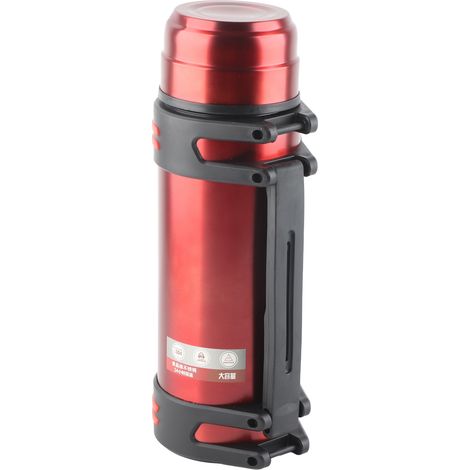 Bouteille d'eau isotherme 2 L (68 oz) en acier inoxydable avec poignée et dragonne (1/5)