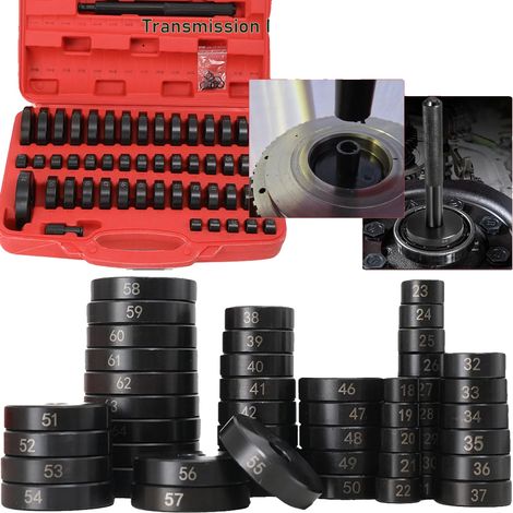 Juego de herramientas para rodamientos, 52 piezas, tamaños de placa de 18 mm a 65 mm, diámetro del eje de 12 mm, longitud del mango de 180 mm, compatible con varios componentes. (1/5)
