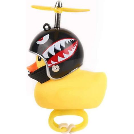 2 Pcs Canard Vélo Cloche Nouveauté Casque Jaune Canard Vélo Cloche Belle Canard en Caoutchouc Enfants Vélo Corne, Décorations (1/5)