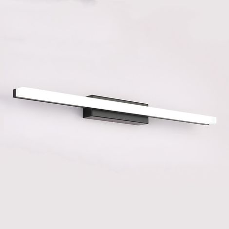 Tonchean – Applique de salle de bain LED 40 cm 9W – Acier inoxydable et acrylique – Lumière blanche froide 6000K – 800 LM – Résistante à l'humidité (1/5)