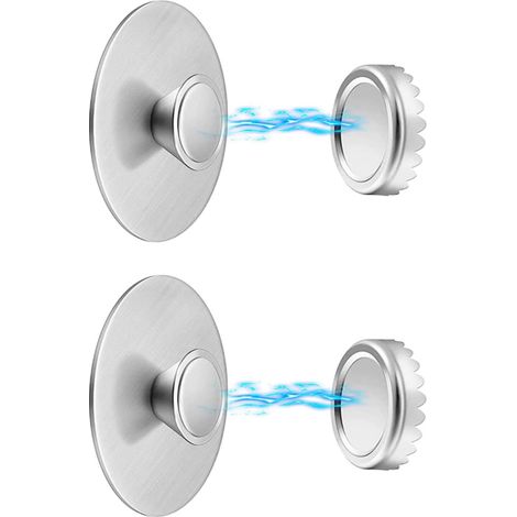 Porte-Savon Magnétique - Acier Inoxydable - Murale Salle De Bain Cuisine - 2 Pièces Avec Couvercles (1/5)