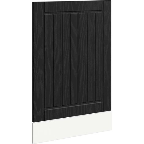 Maison Exclusive - Pannello lavastoviglie LUCCA Rovere Nero 45 x 1,5 x 57 cm