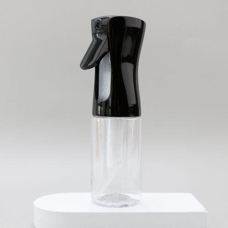Flacons Pulvérisateur- 200ml Noir et Transparent Rechargeable Bouteille de Vaporisateur en Plastique pour Jardinage Nettoyage Beauté