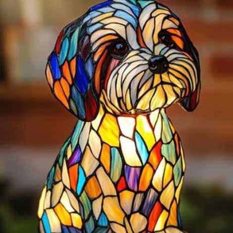 Veilleuse en forme d'animal - Lampe de bureau en résine (1/5)