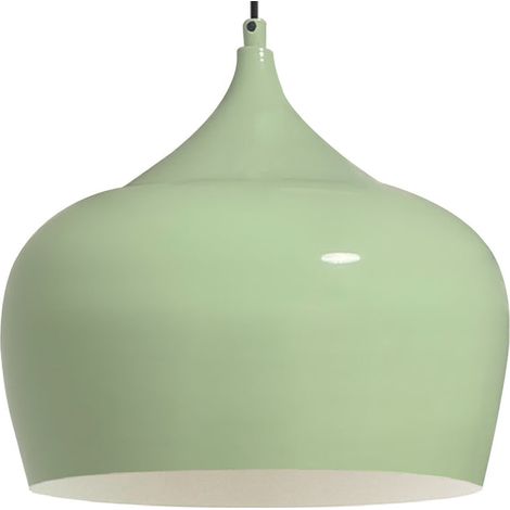 Industrielle Pendelleuchte aus handbemaltem Minzgrün Metall – Vintage-Kronleuchter E27 Ø41 cm für Wohnzimmer, Schlafzimmer oder Esszimmer (1/5)