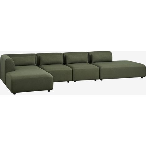 Sofá modular chaise longue esquinero izquierdo de 4 piezas con diván Fogler SKLUM       