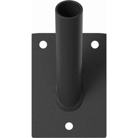 Support de mât de drapeau Noir 10.5 x 7.5 cm Acier CFW87032 (1/5)