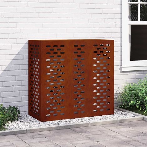 Klimaanlagenabdeckung Rostig 110 x 50 x 105 cm Wetterfeststahl (1/5)