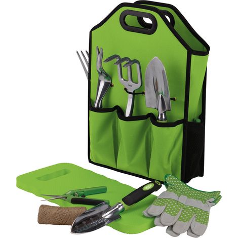 Draper 08998 Aluminium Garden Tool Set with Storage Bag (11 Piece)