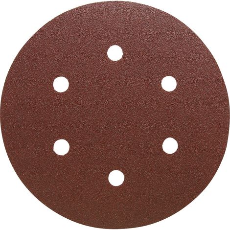 Meule Velcro bois 150 mm K 80 6 trous
