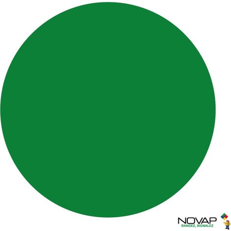 Lot de 10 adhésifs marquage au sol - rond Vert Ø 150mm - 4003443 (1/3)