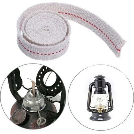 Mèche Lampe À HuileLongueur 5m-Mèche Lampe À Pétrole Largeur 10mmMèche Lampe ✮100% Coton✮ Pour Lampe À Petrole/Lanterne À Huile- Lampe Bruleur (1/5)