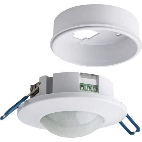 Indoor Motion Detector, Recessed and Surface Mount Ceiling, Programmable, Infrared Sensor, 6m / 360°, Suitable for LEDs, Max. 1200W/500W (2 pcs) - LIAIKI (1/5)