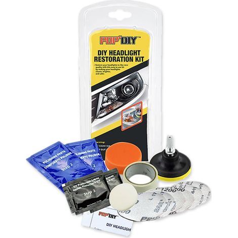 HONORNIC - Kit de polissage pour phares - Nettoyage et polissage multicolore (1/3)