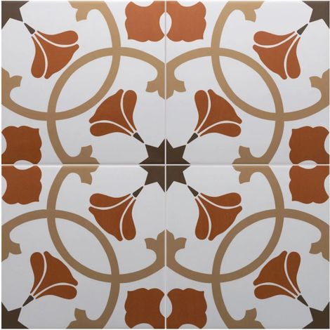 Carrelage Imitation Carreaux De Ciment 20x20 RIVOLI Austin (1m²) - Les Carreaux de Jean (1/2)