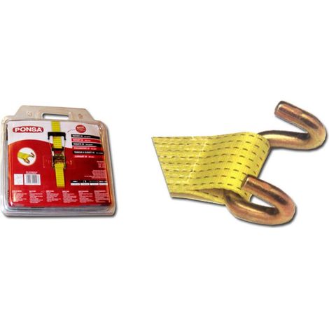 PONSA RATSCHE R-50 BAND 8,5M MIT OFFENEM HAKEN, KAPAZITÄT 2500/5000 KG