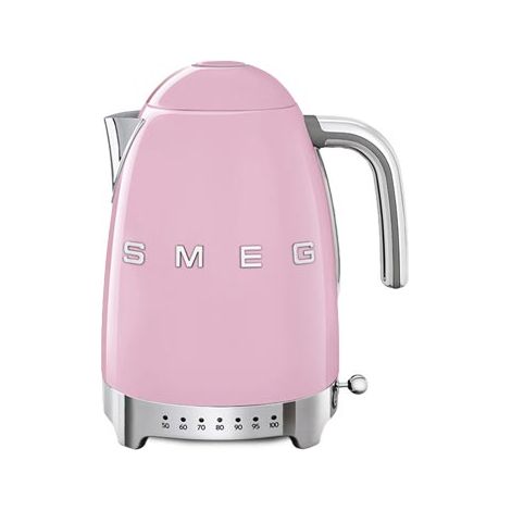 HERVIDOR SMEG KLF04PKEU ROSA, CAPACIDAD 1,7L. 7 TAZAS, 2400W. AJUSTE TEMP. HASTA 100º
