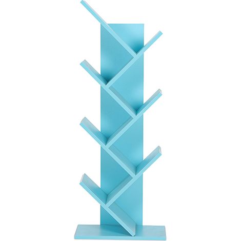 Wooden Bookshelf - Modern Design - Bluey Blue (1/5)