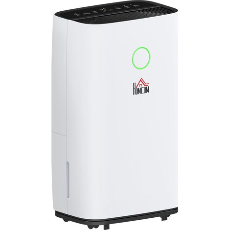 HOMCOM 4L Portable Quiet Dehumidifier Home Laundry, Electric Air De-Humidifier 20L (1/5)