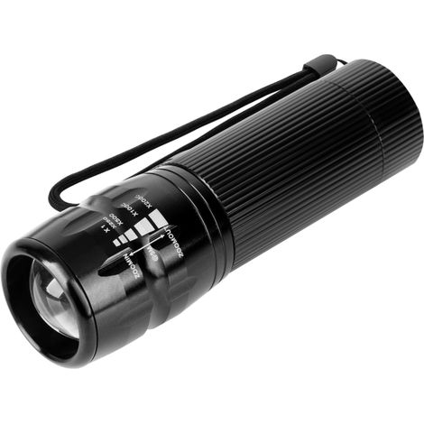 Lampe torche Rebel 5W 400 lm Zoom en aluminium IP20, 4 piles AAA 1,5 V (1/5)