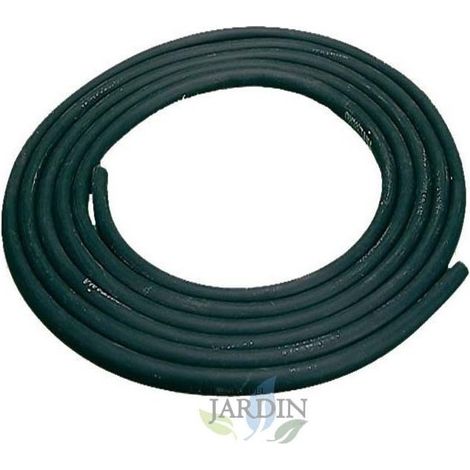 Tuyau flexible PVC noir 10 x 14 mm 25m, pour le raccordement aux fontaines à eau