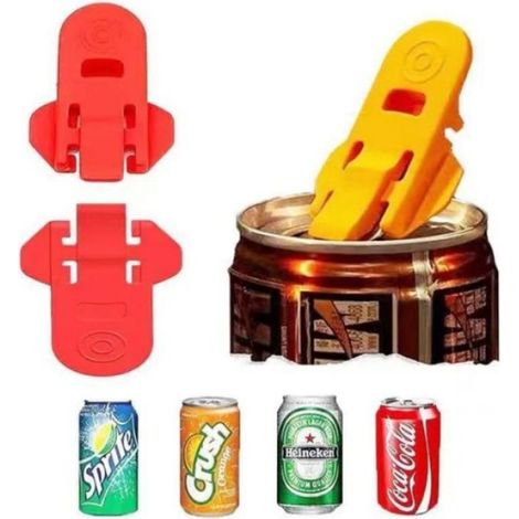 Ouvre-boîtes Facile Lot de 6, Couleurs Assorties, Ouvre-boîte de Bière et de Soda en Plastique PP (1/5)